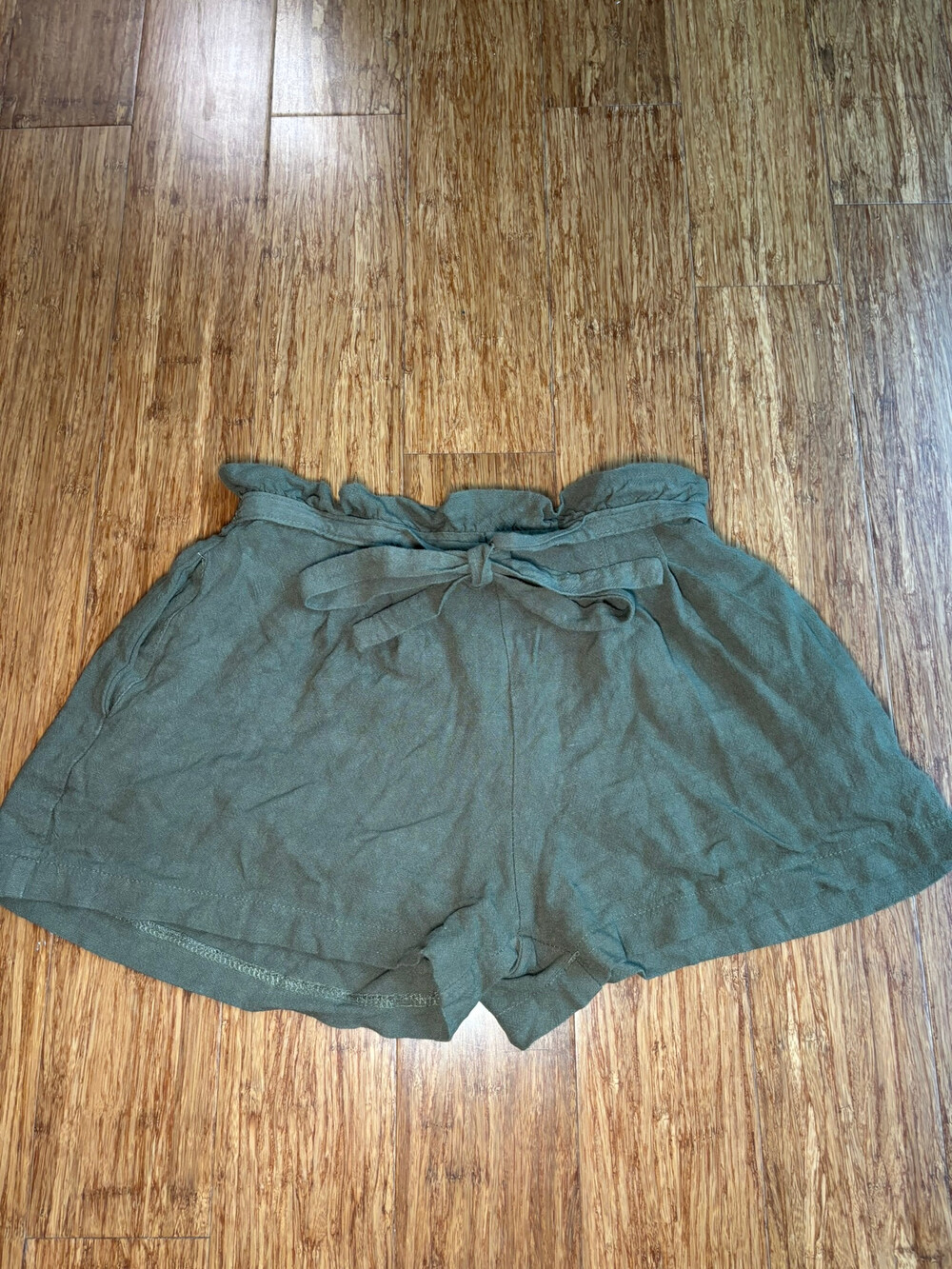 Green Drawstring Lounge Shorts Elastic Waist Size S Brand Sienna Sky